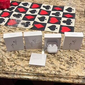 Apple AirPod 4 2025 with box and extras